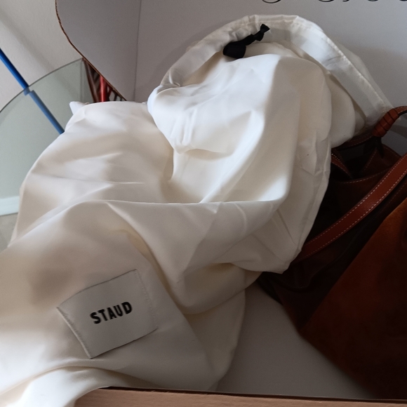 STAUD"" Beautiful Large Brown Suede Women's Comfy Bag" - Picture 7 of 9